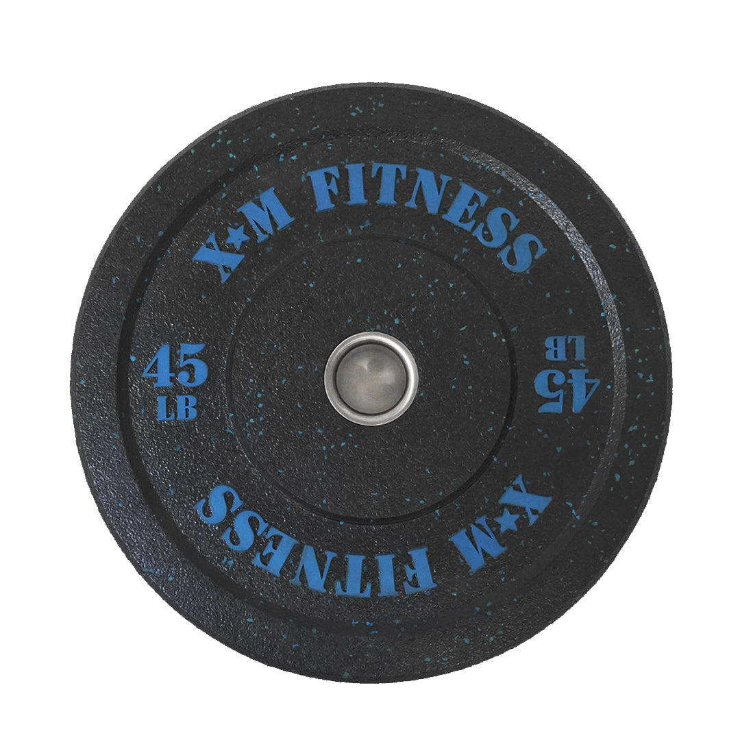 XM FITNESS 45lbs Crumb Rubber Bumper Plates - Fitness Equipment Toronto ...