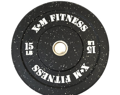 XM FITNESS 15lbs Crumb Rubber Bumper Plate