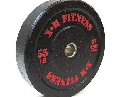 XM FITNESS 55lbs Crumb Rubber Bumper Plate