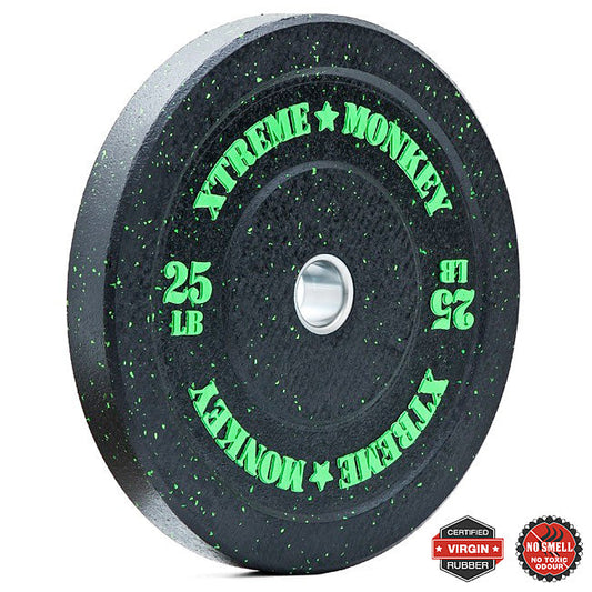 XM FITNESS 25lbs Crumb Rubber Bumper Plate Strength & Conditioning Canada.