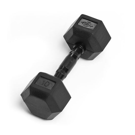 10lb Virgin Rubber Hex Dumbbell No Odour SDVR-10