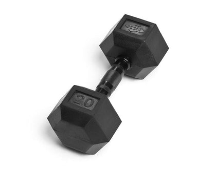 20lb Virgin Rubber Hex Dumbbell No Odour SDVR-20