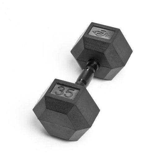 35lb Virgin Rubber Hex Dumbbell No Odour SDVR-35