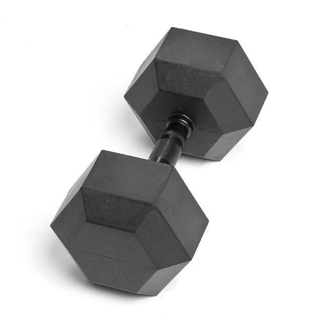 22.5lb Virgin Rubber Hex Dumbbell No Odour SDVR-22-5