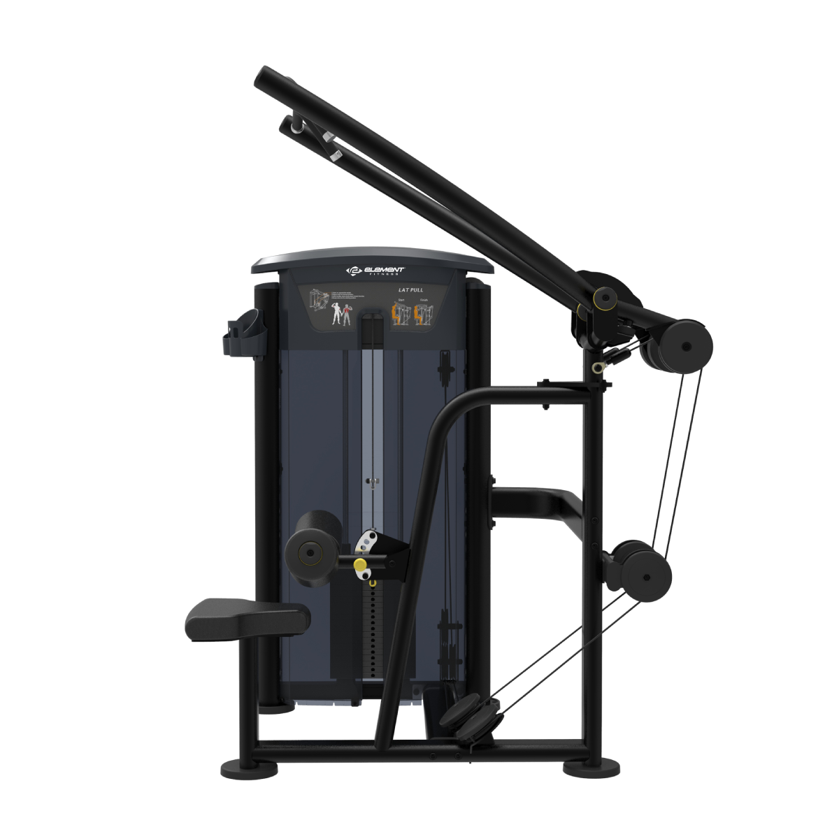 Element Fitness - Lat Pulldown MERCURY BLACK 295 lbs