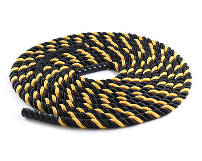 Black / Yellow Nylon 50' Undulation Battle Rope Strength & Conditioning Canada.