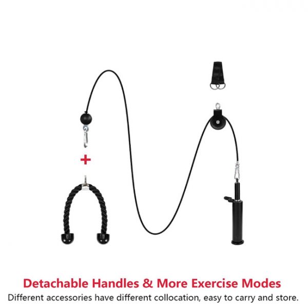 Ironax Portable Lat and Lift Pulley System Strength Machines Canada.