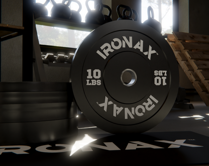 IRONAX ATHLETIC SERIES 45LBS COMMERCIAL BUMPER PLATE