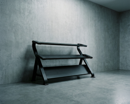 Element Fitness Commercial 3-Tier Hex Dumbbell Rack - Weights sold separately