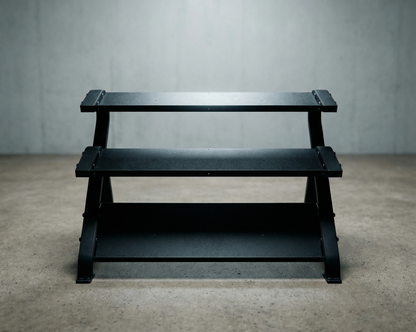 Element Fitness Commercial 3-Tier Hex Dumbbell Rack - Weights sold separately