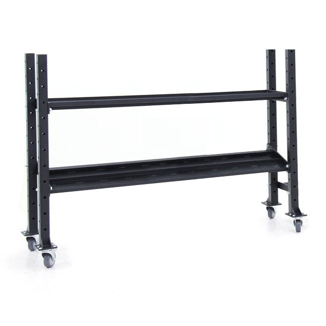 XM FITNESS 2 Tier Kettlebell/Dumbbell Storage Rack - 6ft Strength & Conditioning Canada.