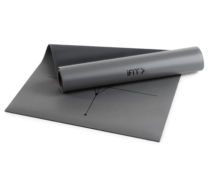 NordicTrack - 4mm Reversible Yoga Mat - Gray/Gray