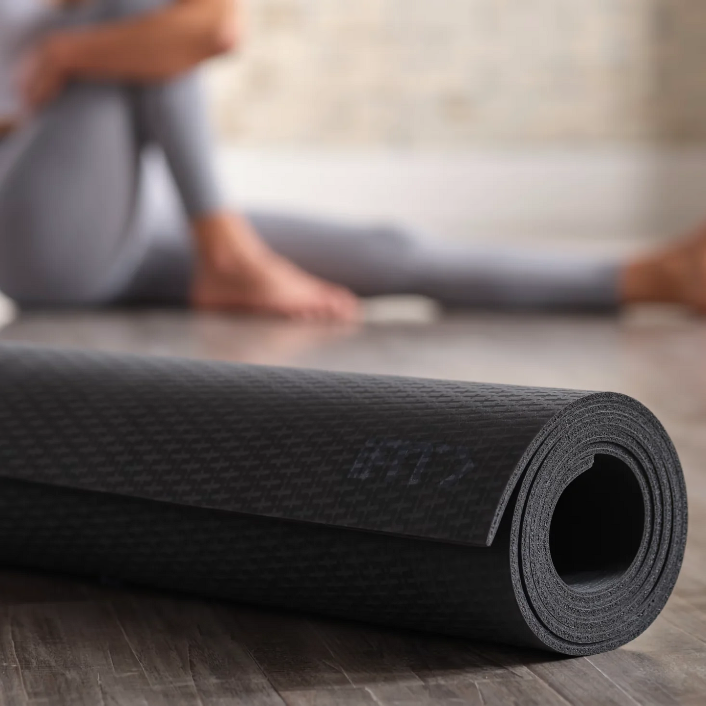 NordicTrack - 6mm Rubber Yoga Mat - Dark Charcoal