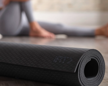NordicTrack - 6mm Rubber Yoga Mat - Dark Charcoal