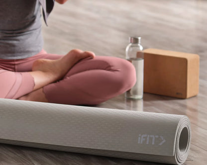 NordicTrack - 6mm Rubber Yoga Mat - Gray