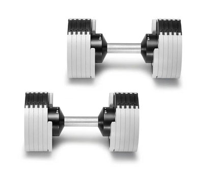 SMRTFT Nüobells - 5-50lb Adjustable Dumbbell Pair - Ash