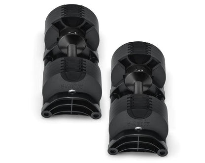 SMRTFT Nüobells - 5-50lb Adjustable Dumbbell Pair - Matte Black