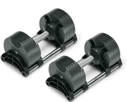 SMRTFT Nüobells - 5-50lb Adjustable Dumbbell Pair - Classic