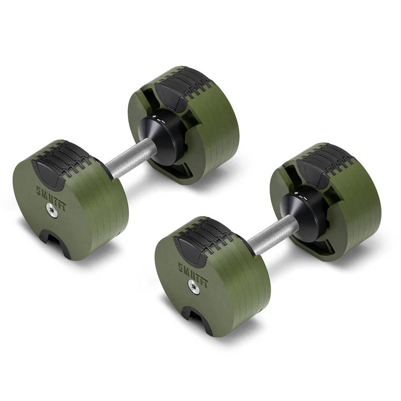 SMRTFT Nüobells - 5-50lb Adjustable Dumbbell Pair - Tactical