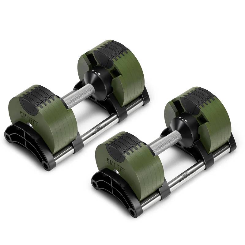 SMRTFT Nüobells - 5-50lb Adjustable Dumbbell Pair - Tactical