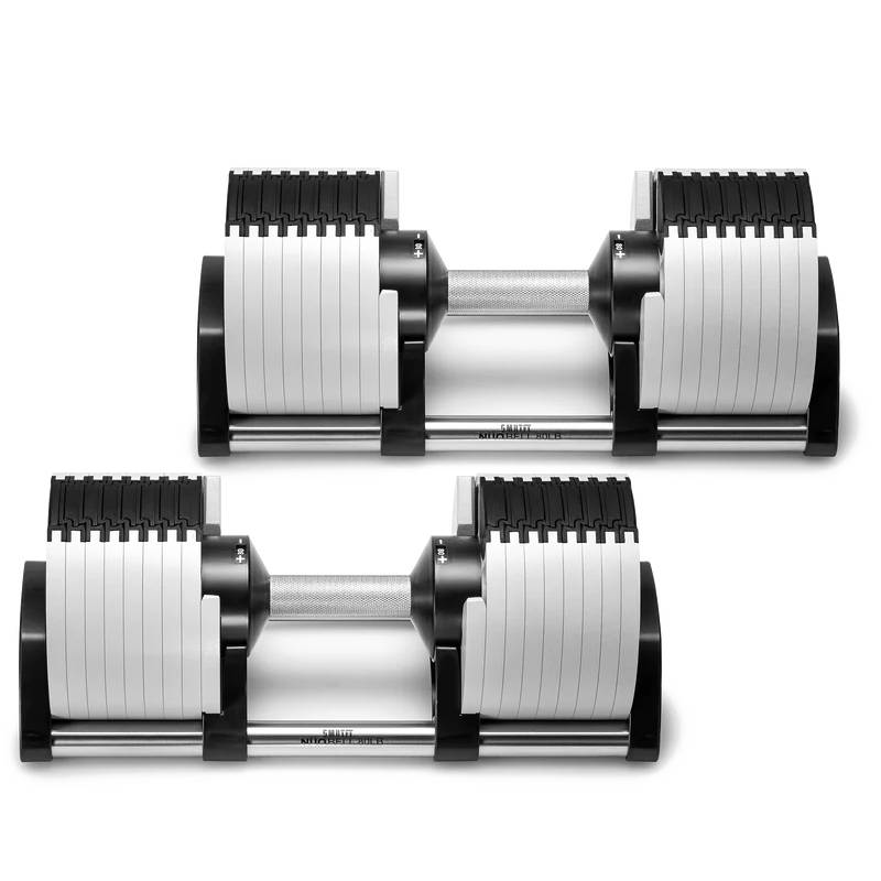 SMRTFT Nüobells - 5-80lb Adjustable Dumbbell Pair - Ash