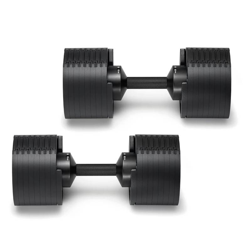 SMRTFT Nüobells - 5-80lb Adjustable Dumbbell Pair - Matte Black