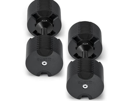 SMRTFT Nüobells - 5-80lb Adjustable Dumbbell Pair - Matte Black