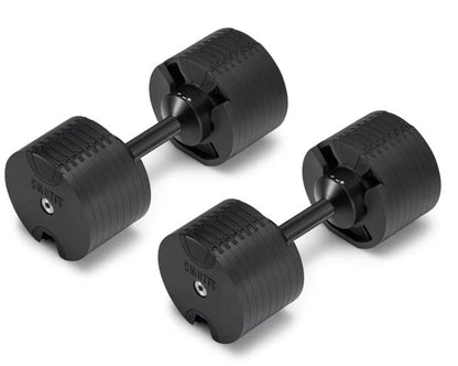 SMRTFT Nüobells - 5-80lb Adjustable Dumbbell Pair - Matte Black