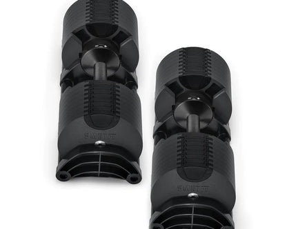 SMRTFT Nüobells - 5-80lb Adjustable Dumbbell Pair - Matte Black