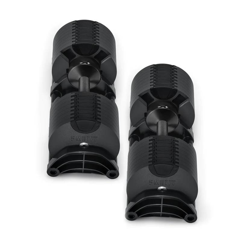 SMRTFT Nüobells - 5-80lb Adjustable Dumbbell Pair - Matte Black