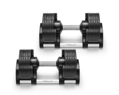NUOBELL 550 Silver - Adjustable Dumbbell Pair
