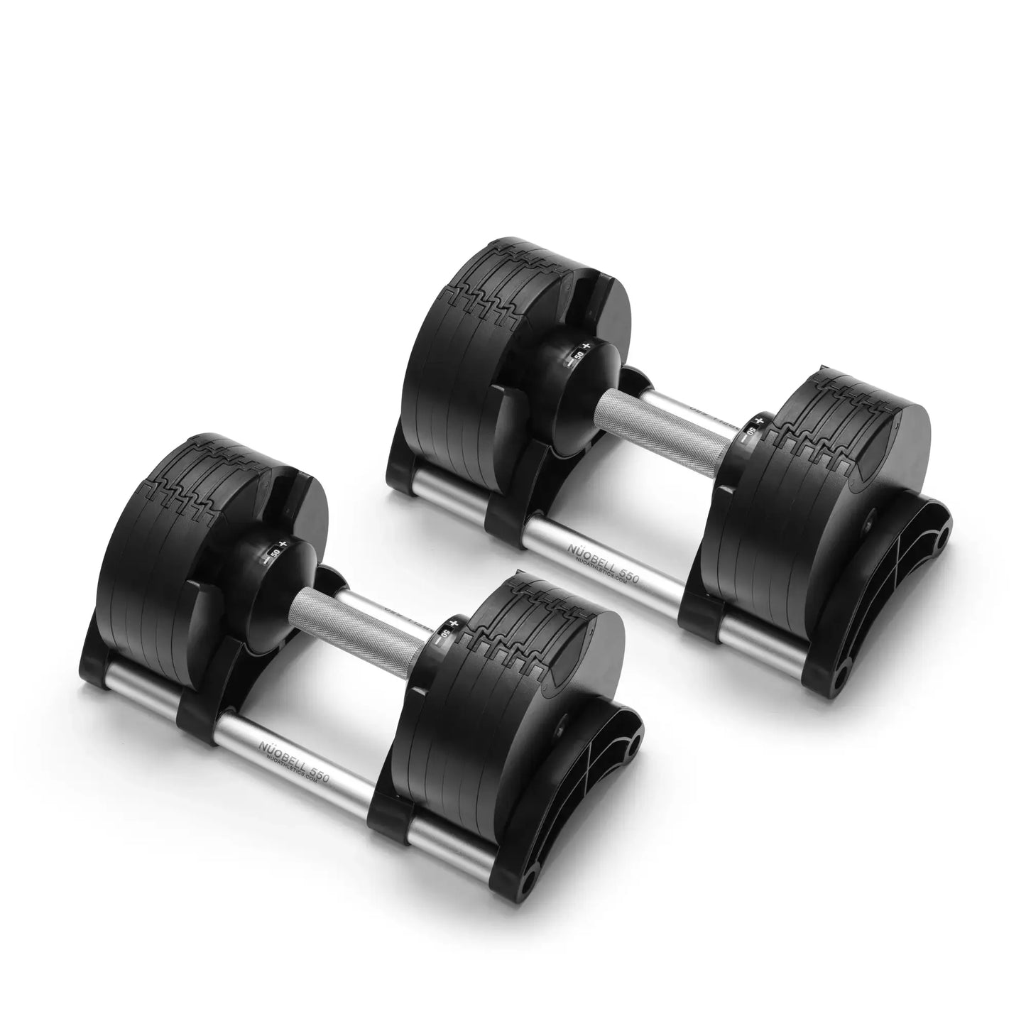 NUOBELL 550 Silver - Adjustable Dumbbell Pair