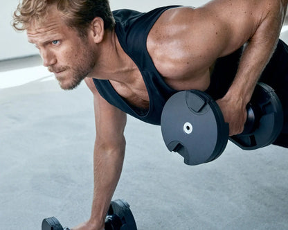 NUOBELL 550 Silver - Adjustable Dumbbell Pair