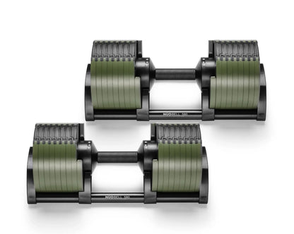 NUOBELL 580 Green - Adjustable Dumbbell Pair