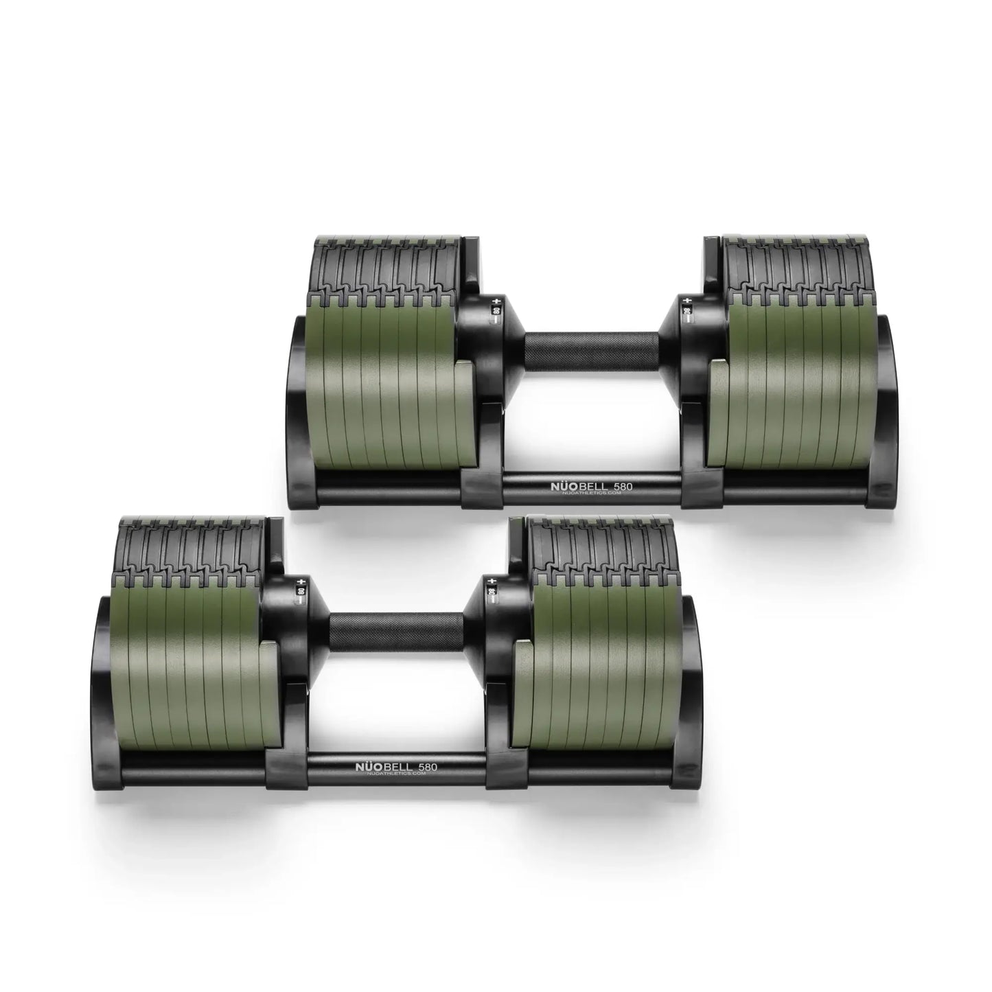 NUOBELL 580 Green - Adjustable Dumbbell Pair