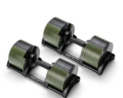 NUOBELL 580 Green - Adjustable Dumbbell Pair