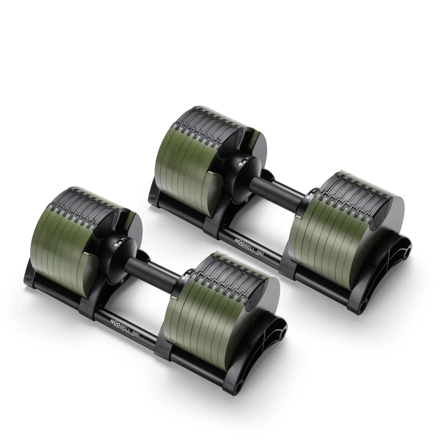 NUOBELL 580 Green - Adjustable Dumbbell Pair