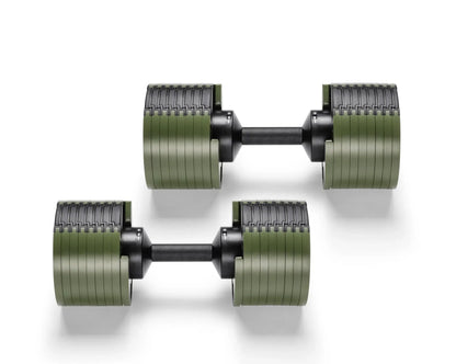 NUOBELL 580 Green - Adjustable Dumbbell Pair