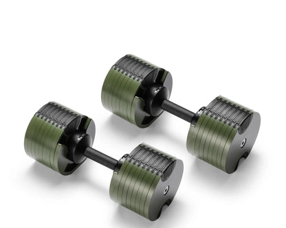 NUOBELL 580 Green - Adjustable Dumbbell Pair