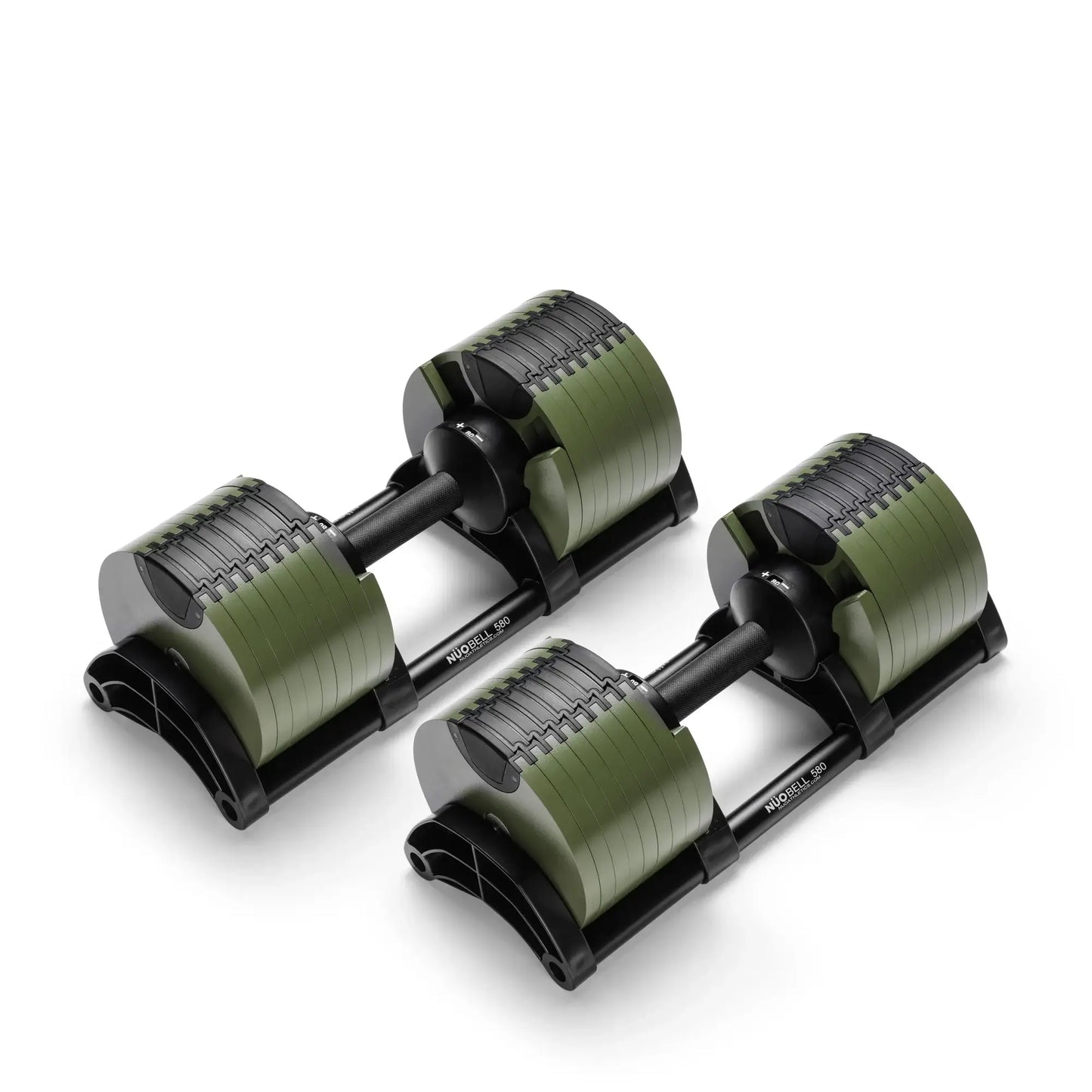 NUOBELL 580 Green - Adjustable Dumbbell Pair