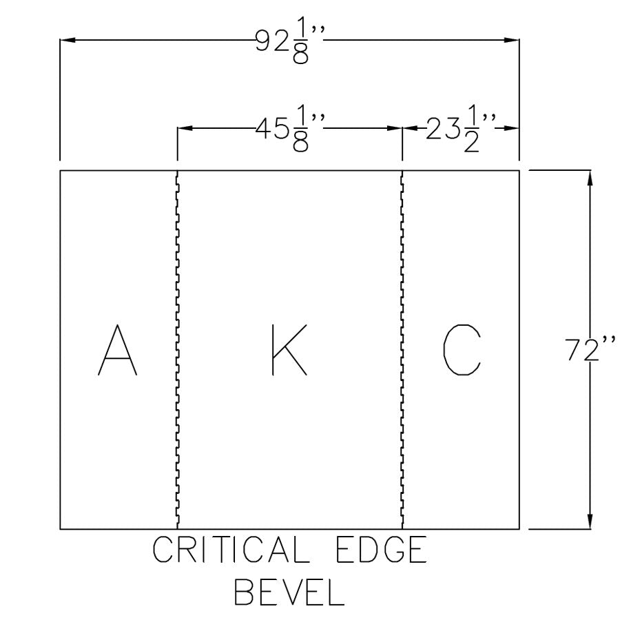 8' x 6' RUBBER LIFTING PLATFORM - 3/4" THICK BEVELED EDGES