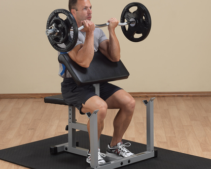 Powerline Preacher Curl Bench PPB32X Strength Machines Canada.