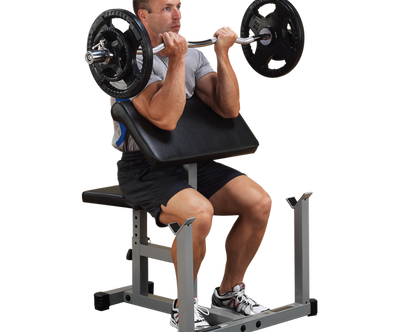 Powerline Preacher Curl Bench PPB32X Strength Machines Canada.