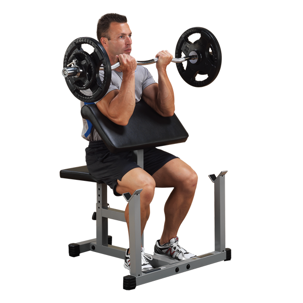 Powerline Preacher Curl Bench PPB32X Strength Machines Canada.