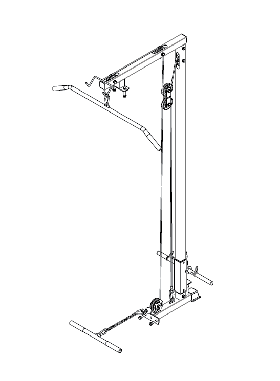 Ironax XP1 Lat Addon Strength Machines Canada.