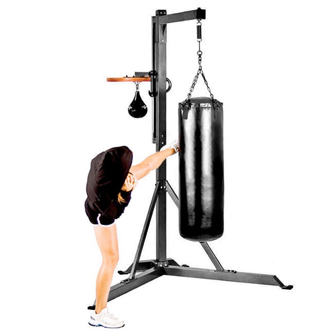 Commercial Heavy Bag Stand with Speed Bag Platform 522CBS Fitness Accessories Canada.