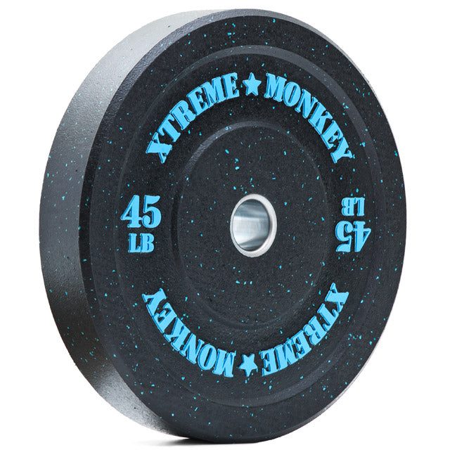 XM FITNESS 45lbs Crumb Rubber Bumper Plate Strength & Conditioning Canada.