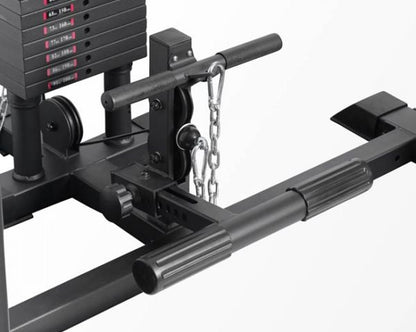 XM Omega Rack with Lat Pull Down Kit Strength Machines Canada.