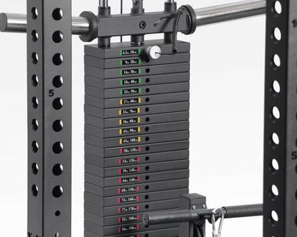 XM Omega Rack with Lat Pull Down Kit Strength Machines Canada.