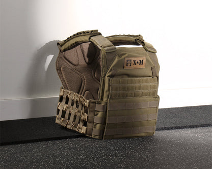 XM FITNESS Tactical Weighted Vest - 20lbs Strength & Conditioning Canada.